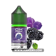 OXVA OX Passion SaltNic Blackberry Candy - اوكسفا او اكس باشون سولت بلاك بيري كاندي 30mg (30ml) Premium Liquid