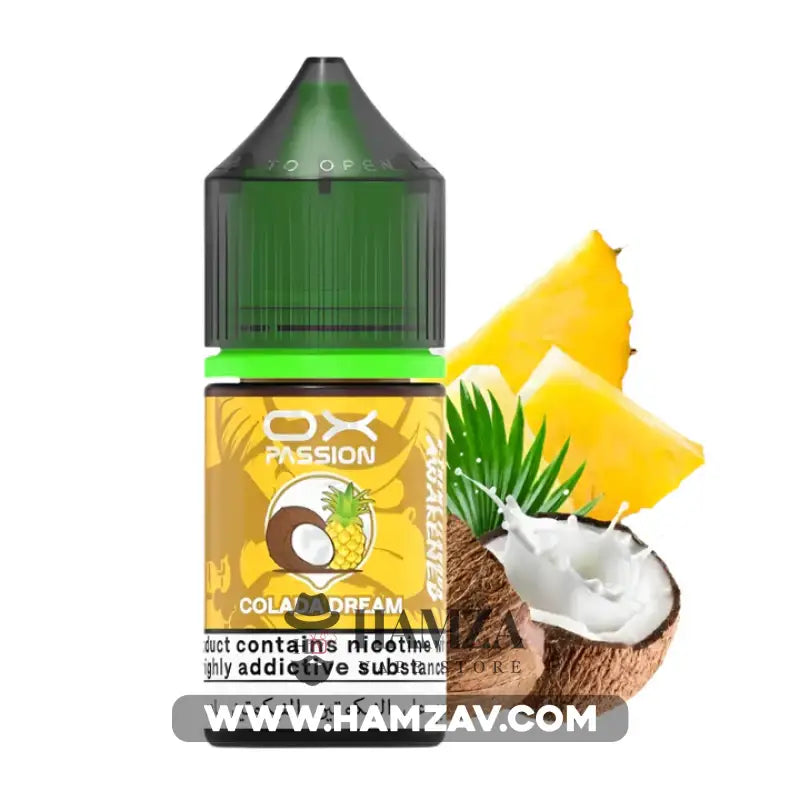 OXVA OX Passion SaltNic Colada Dream - اوكسفا او اكس باشون سولت اناناس جوز هند 30mg (30ml) Premium Liquid