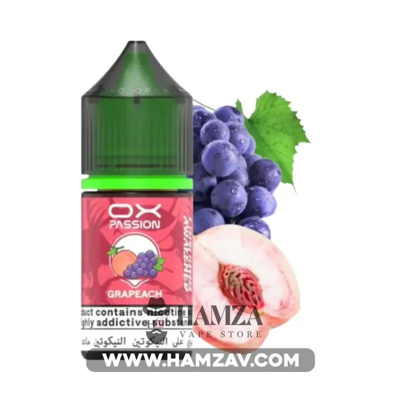 OXVA OX Passion SaltNic Grape Peach - اوكسفا او اكس باشون سولت عنب خوخ 30mg (30ml) Premium Liquid