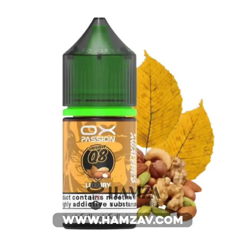 OXVA OX Passion SaltNic Luxury - اوكسفا او اكس باشون سولت توباكو مكسرات 30mg (30ml) Premium Liquid
