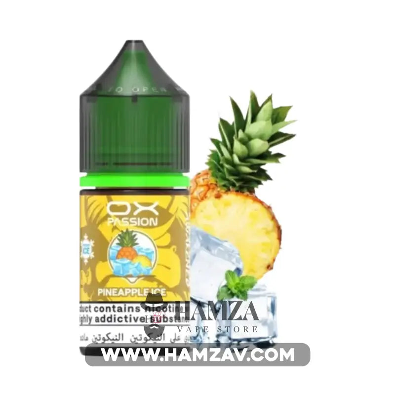 OXVA OX Passion SaltNic Pineapple Ice Frozen - اوكسفا او اكس باشون سولت اناناس ساقع 30mg (30ml) Premium Liquid