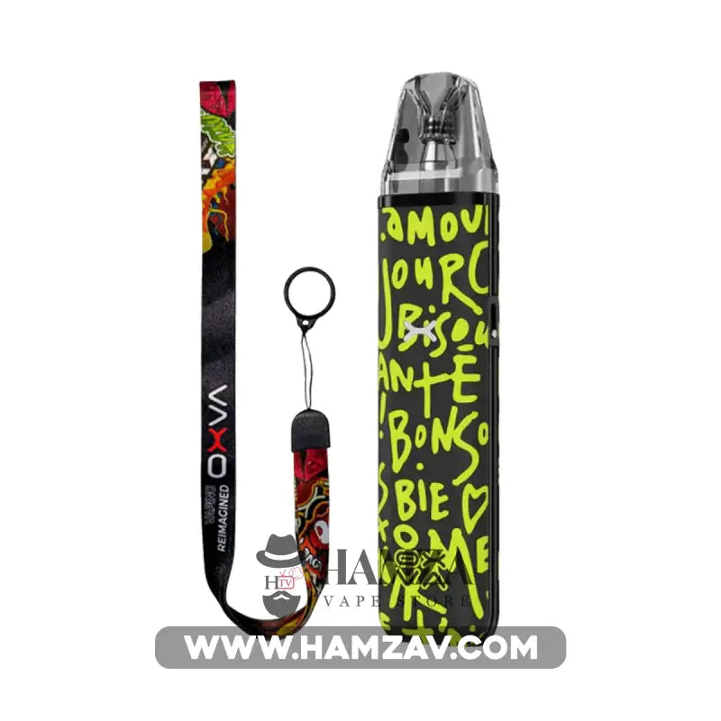 OXVA XLim GO Pod - اوكسفا اكسليم جو بود Graffiti Black (With Lanyard) MTL Pods