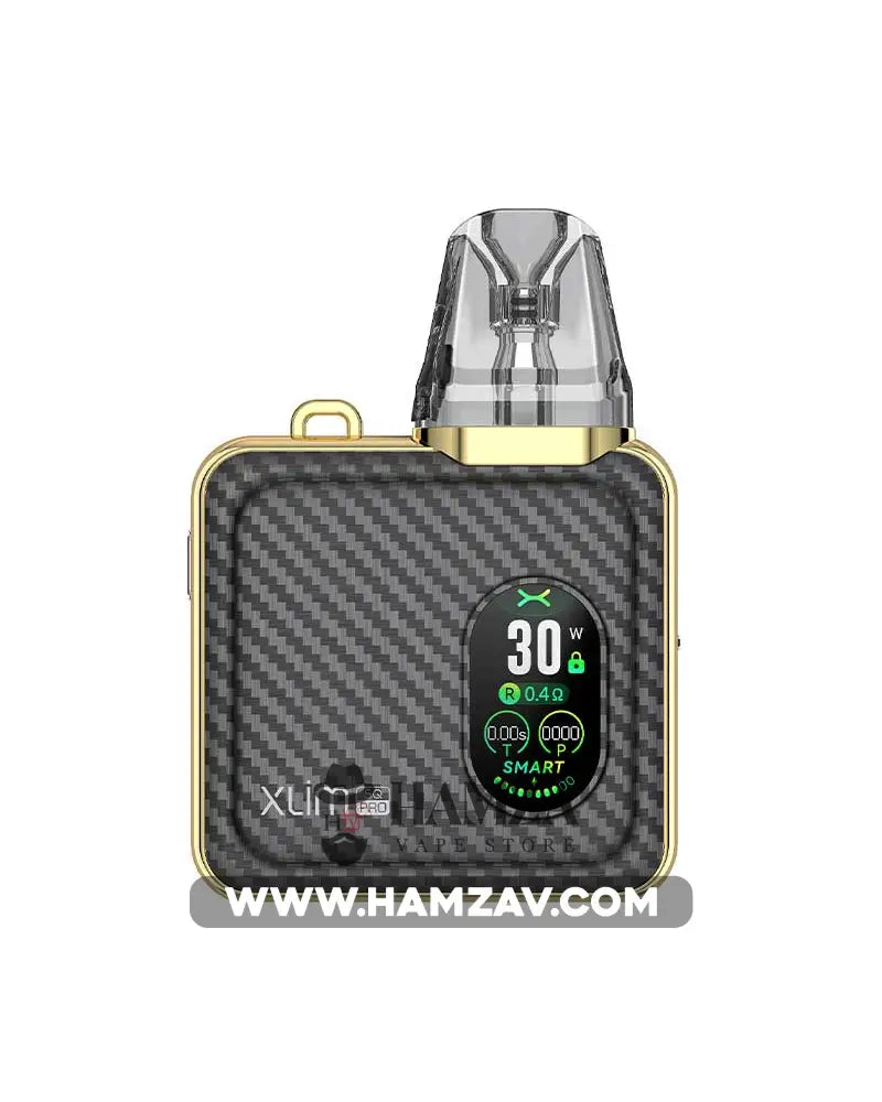 Oxva Xlim Sq Pro Pod - Gold Carbon Mtl Pods