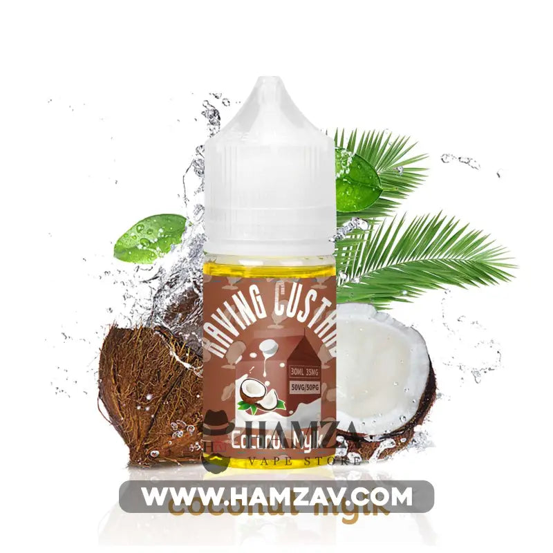 Raving Custard Saltnic Coconut Mylk - ريفنج كاسترد سولت حليب جوز هند Premium Liquid
