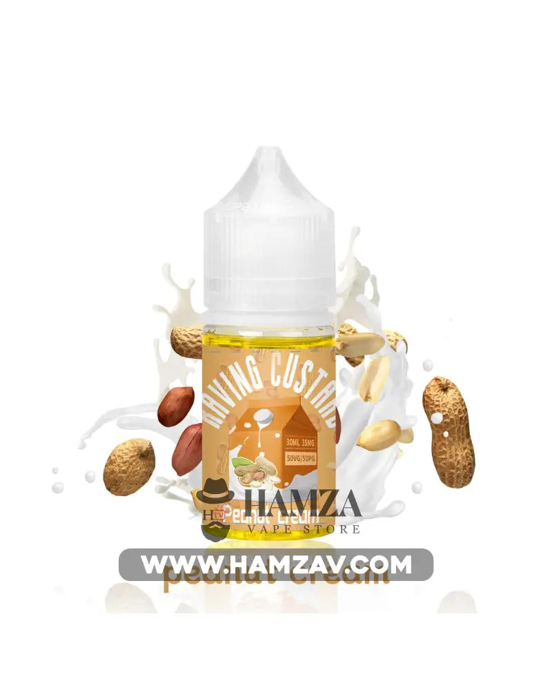 Raving Custard Saltnic Peanut Cream - ريفنج كاسترد سولت كريمة فول سوداني Premium Liquid