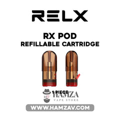 Relx RX Pod Refillable Cartridge - HTV - Hamza The Vaper Relx RX Pod Refillable Cartridge - HTV - Hamza The Vaper