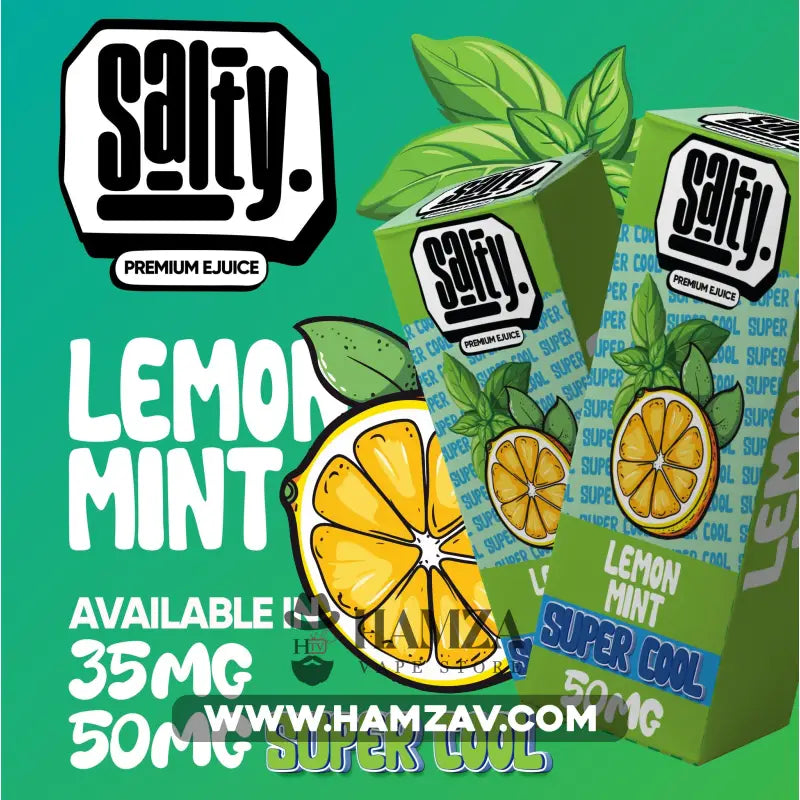 Salty Super Cool By Sprinkles SaltNic Lemon Mint - سولتي سوبر كوول سبرينكلز سولت ليمون نعناع Egyptian Liquid