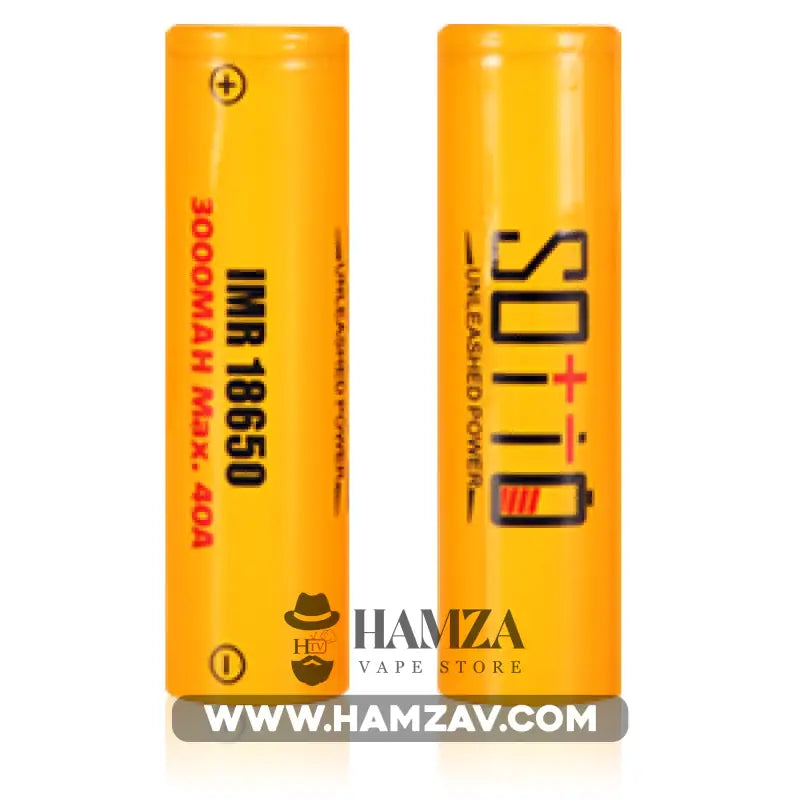 Sotto 18650 Batteries - Yellow 3000Mah Accessories