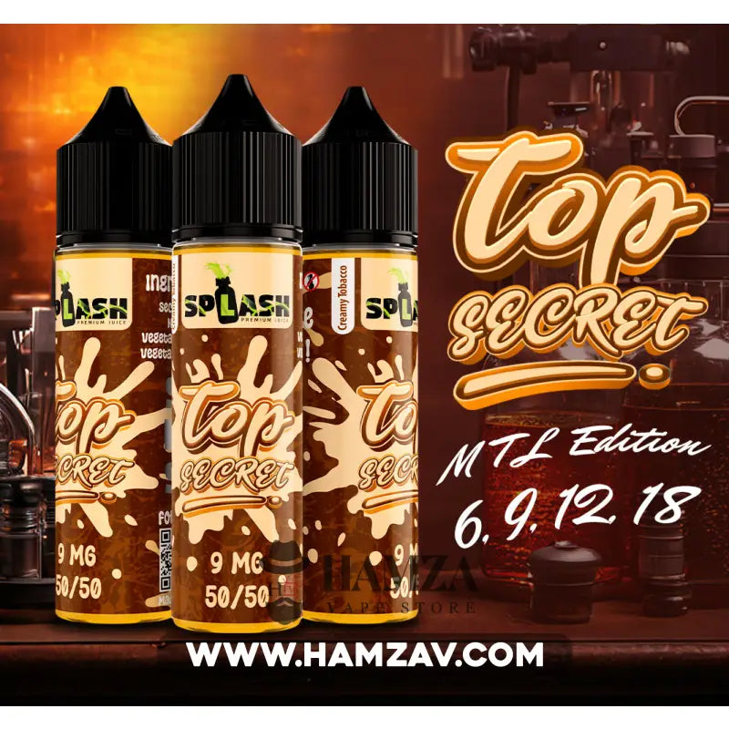 Splash Top Secret - سبلاش توباكو كريمي Egyptian Liquid