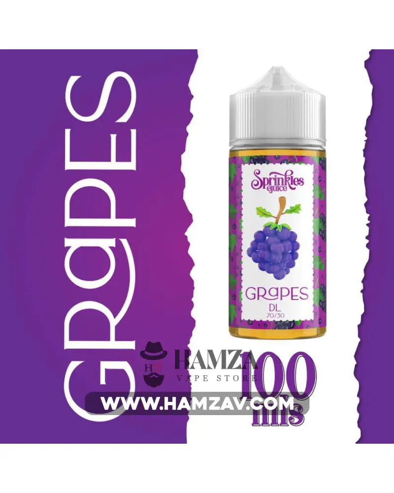 Sprinkles E Juice Ice Grapes - سبرينكلز عنب ساقع Dl (100Ml) / 3Mg Egyptian Liquid