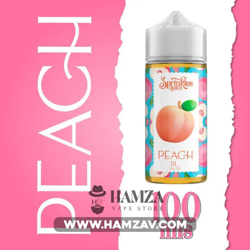 Sprinkles E Juice Ice Peach - سبرينكلز خوخ ساقع Dl (100Ml) / 3Mg Egyptian Liquid