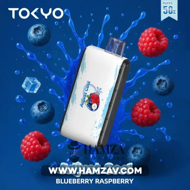 ADJUST COOL Disposable 50K Puffs Blueberry Raspberry - أدجوست كول 50 الف بف ميكس توت 50000 / 750MAH / 30ML Disposable