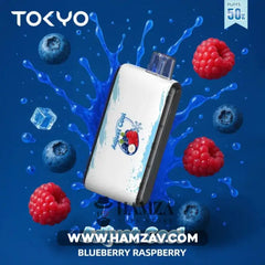 ADJUST COOL Disposable 50K Puffs Blueberry Raspberry - أدجوست كول 50 الف بف ميكس توت 50000 / 750MAH / 30ML Disposable