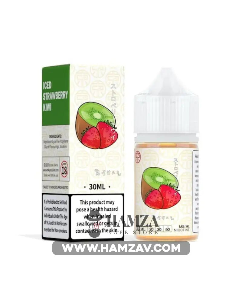 Tokyo E Juice Saltnic Iced Strawberry Kiwi - طوكيو سولت فراولة كيوي ساقع Premium Liquid