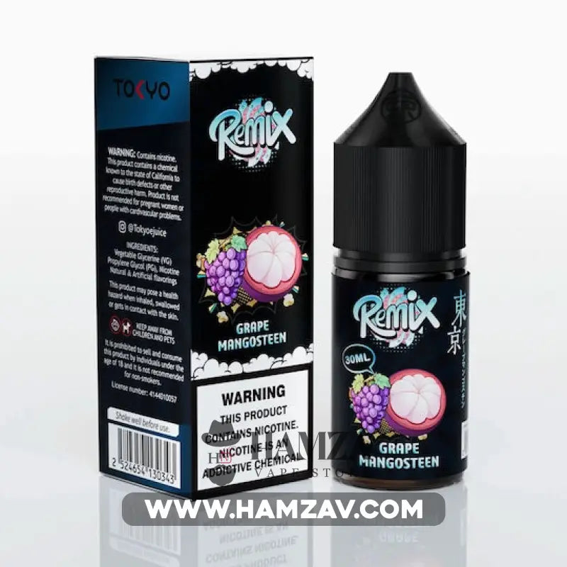 Tokyo E Juice Saltnic Remix Grape Mangosteen - طوكيو سولت ريمكس عنب مانغوستين ساقع Premium Liquid