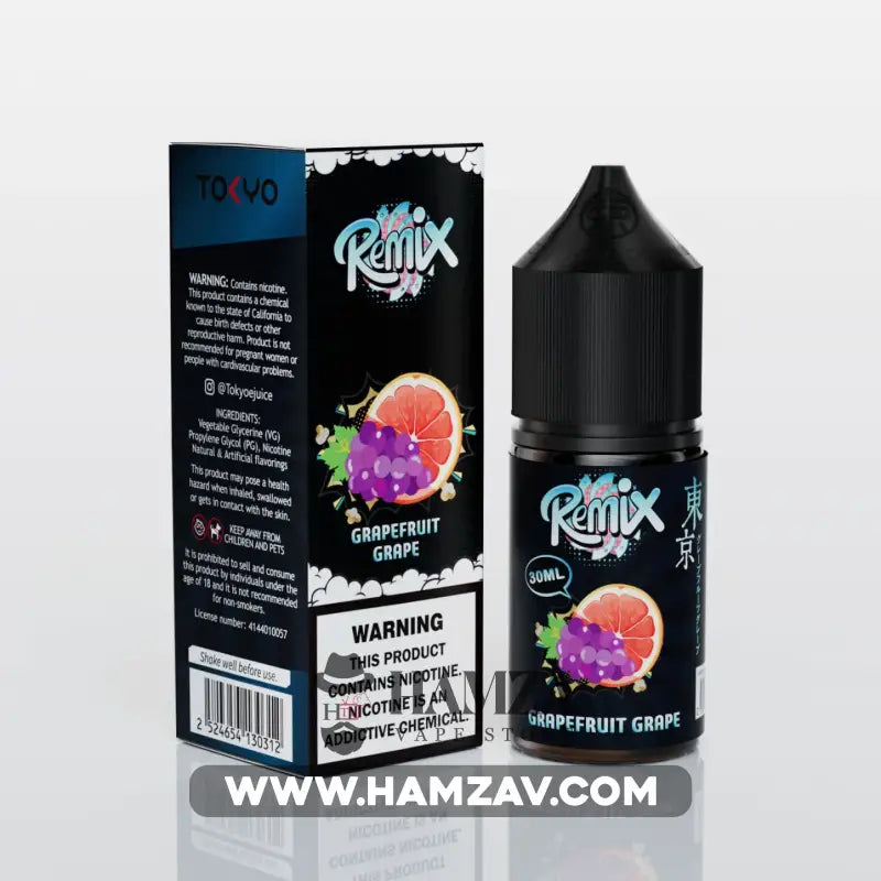 Tokyo E Juice Saltnic Remix Grapefruit Grape - طوكيو سولت ريمكس عنب جريب فروت ساقع Premium Liquid