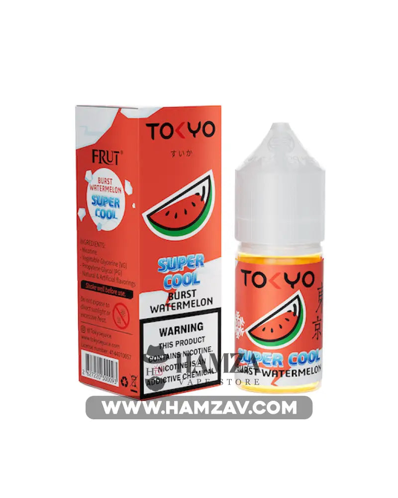 Tokyo E Juice Saltnic Super Cool Burst Watermelon - طوكيو سولت سوبر كوول بطيخ ساقع Premium Liquid