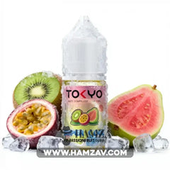 Tokyo E Juice SaltNic Super Cool Kiwi passionfruit guava - طوكيو سولت سوبر كوول كيوى باشون فروت جوافة - Premium Liquid