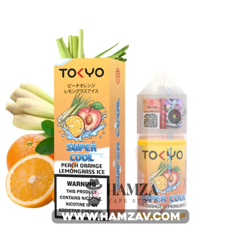 Tokyo E Juice SaltNic Super Cool ORANGE LEMONGRASS - طوكيو سولت سوبر كوول برتقال ليمون جراس Premium Liquid
