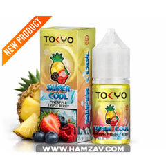 Tokyo E Juice SaltNic Super Cool Pineapple triple berry - طوكيو سولت سوبر كوول أناناس ميكس توت - Premium Liquid