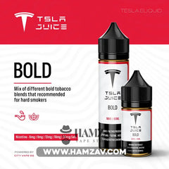 Tsla Juice Saltnic Bold - تسلا سولت توباكو خشن Egyptian Liquid