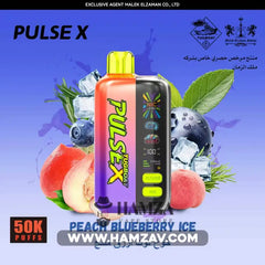 Tugboat Disposable PulseX 50K Puff Peach Blueberry Ice - تاجبوت ديسبوزابل بالس اكس 50 ألف بف بلوبيرى أيس - 50000 / 20MG