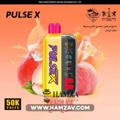 Tugboat Disposable PulseX 50K Puff Peach Ice - تاجبوت ديسبوزابل بالس اكس 50 ألف بف خوخ أيس - 50000 / 20MG (SaltNic)