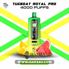 Tugboat Royal Pro Disposable 40K Puffs Watermelon Pineapple - تاجبوت ديسبوزابل 40 الف بف بطيخ أناناس - 40000 / 3mg