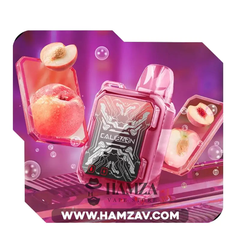 Uwell Caliburn Bar Disposable B6000 Puffs Peach Soda - يوويل كاليبرن بار بي ٦٠٠٠ ديسبوزابل صودا خوخ