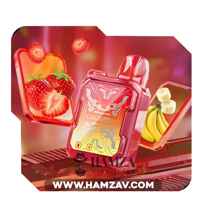 Uwell Caliburn Bar Disposable B6000 Puffs Strawberry Banana - يوويل كاليبرن بار بي