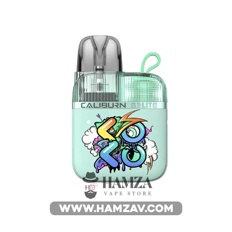 Uwell Caliburn G3 Lite KOKO Pod - يوويل كاليبرن جي 3 لايت كوكو بود Graffiti Cyan MTL Pods