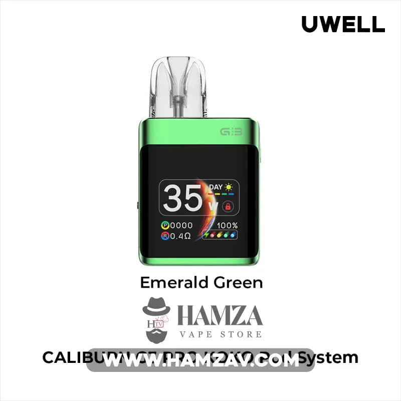Uwell Caliburn G3 Pro Koko Pod - يوويل كاليبرن جي ٣ برو كوكو بود Emerald Green Mtl Pods