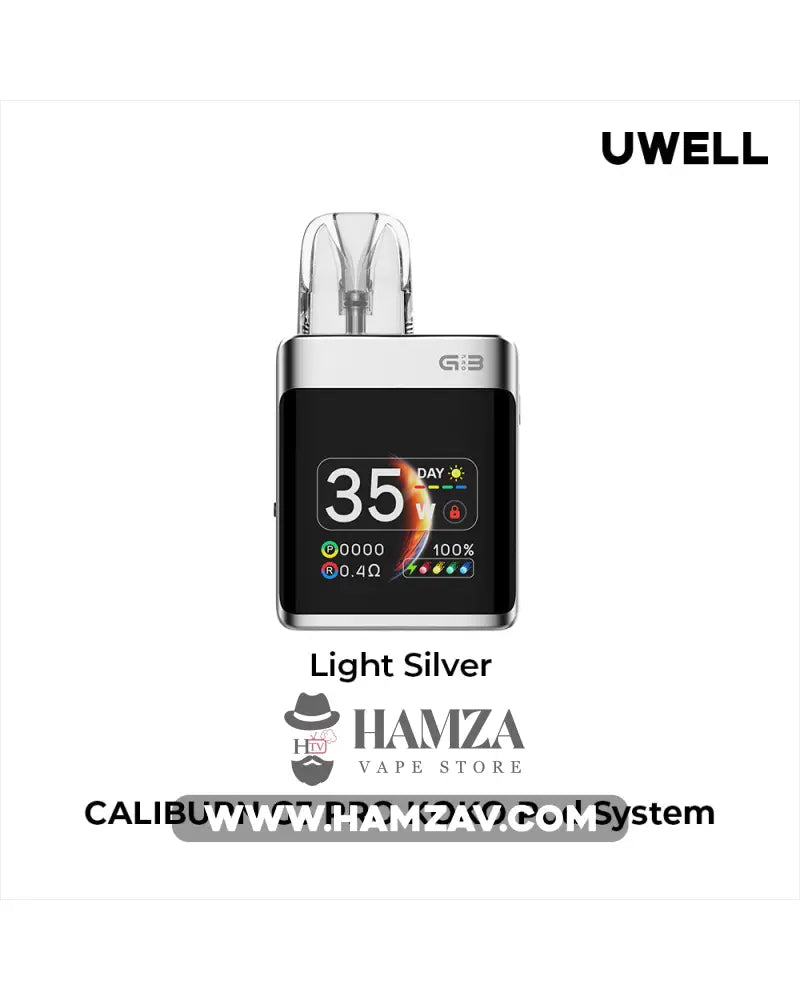 Uwell Caliburn G3 Pro Koko Pod - يوويل كاليبرن جي ٣ برو كوكو بود Light Silver Mtl Pods