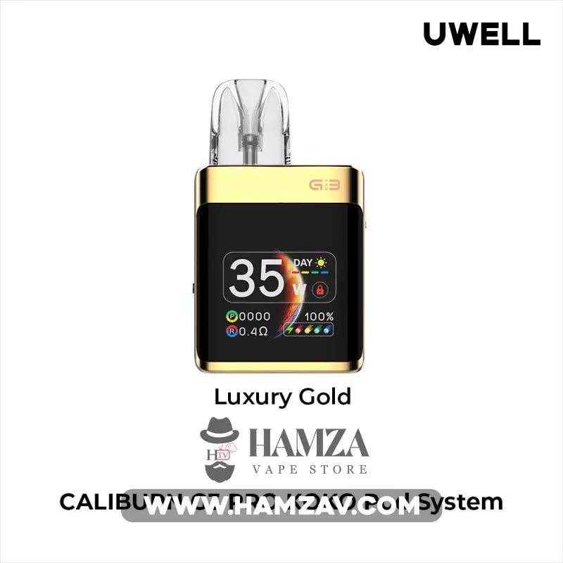Uwell Caliburn G3 Pro Koko Pod - يوويل كاليبرن جي ٣ برو كوكو بود Luxury Gold Mtl Pods