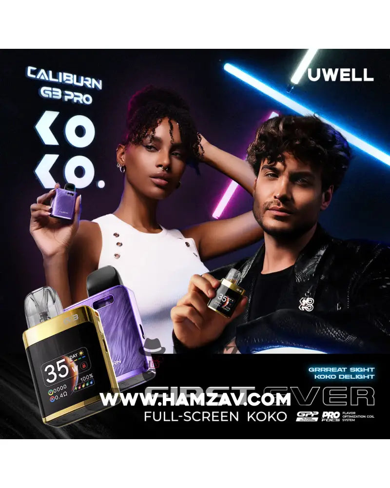 Uwell Caliburn G3 Pro Koko Pod - يوويل كاليبرن جي ٣ برو كوكو بود Mtl Pods