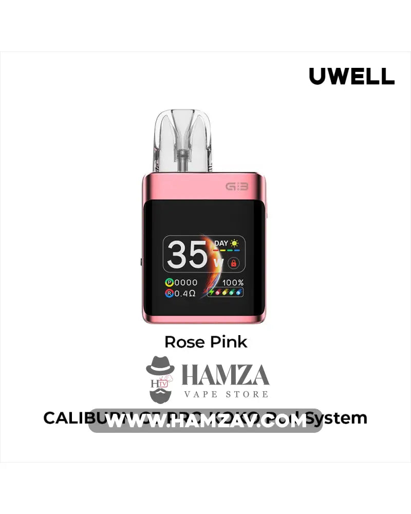 Uwell Caliburn G3 Pro Koko Pod - يوويل كاليبرن جي ٣ برو كوكو بود Rose Pink Mtl Pods