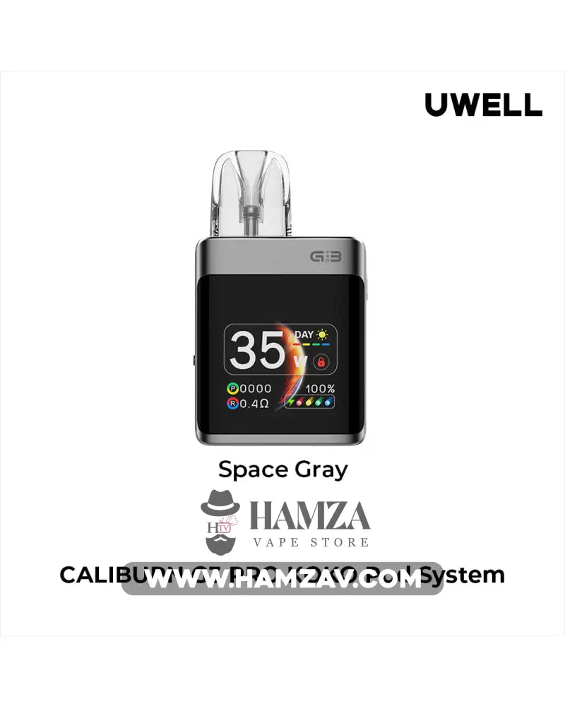 Uwell Caliburn G3 Pro Koko Pod - يوويل كاليبرن جي ٣ برو كوكو بود Space Gray Mtl Pods