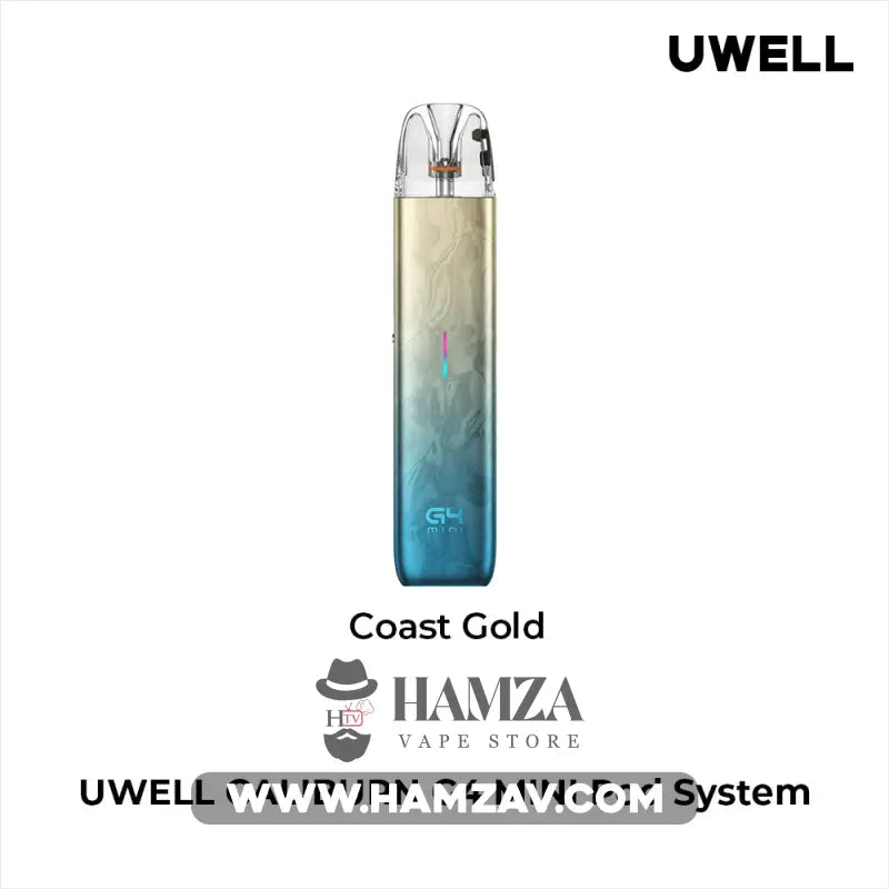 Uwell Caliburn G4 Mini Pod - يوويل كاليبرن جي ٤ ميني بود Coast Gold MTL Pods
