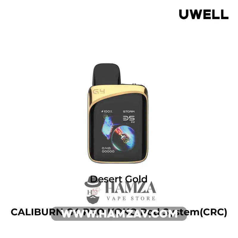 Uwell Caliburn G4 PRO KOKO Pod - يوويل كاليبرن جي 4 برو كوكو بود Golden Carbon MTL Pods