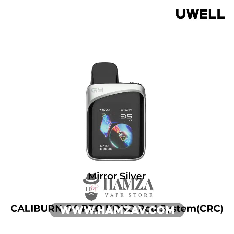 Uwell Caliburn G4 PRO KOKO Pod - يوويل كاليبرن جي 4 برو كوكو بود Mirror Silver MTL Pods