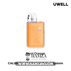 Uwell Caliburn G5 Lite Koko Pod With Lanyard - يوويل كاليبرن جي 5 لايت كوكو بود مع لانيارد - Coral Orange - MTL Pods