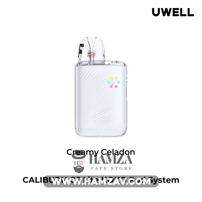 Uwell Caliburn G5 Lite Koko Pod With Lanyard - يوويل كاليبرن جي 5 لايت كوكو بود مع لانيارد - Creamy Celadon - MTL Pods
