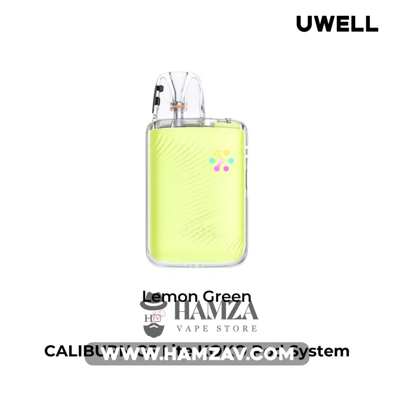 Uwell Caliburn G5 Lite Koko Pod With Lanyard - يوويل كاليبرن جي 5 لايت كوكو بود مع لانيارد - Lemon Green - MTL Pods