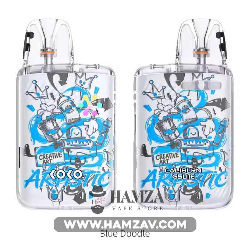 Uwell Caliburn G5 Lite Koko Pod - يوويل كاليبرن جي 5 لايت كوكو بود - Blue Doodle - MTL Pods