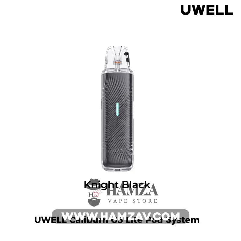 Uwell Caliburn G5 Lite Pod with Lanyard - يوويل كاليبرن جي 5 لايت بود مع لانيارد - Knight Black - MTL Pods