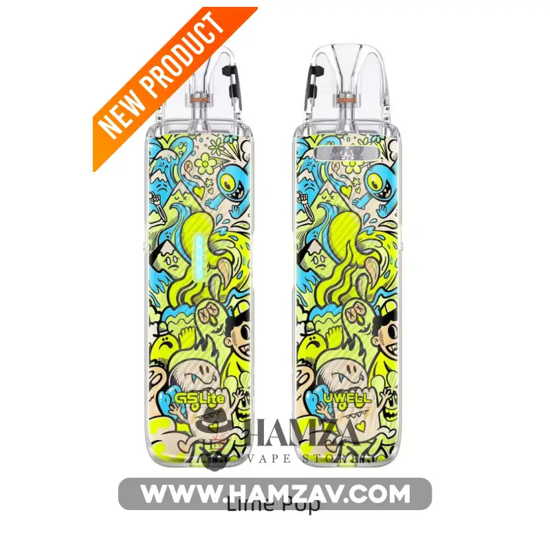 Uwell Caliburn G5 Lite Pod - يوويل كاليبرن جي 5 لايت بود - Lime Pop - MTL Pods