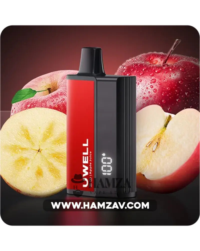 Uwell Disposable Dl8000 Puffs Apple Juice - يوويل دي ال ٨٠٠٠ ديسبوزابل عصير تفاح