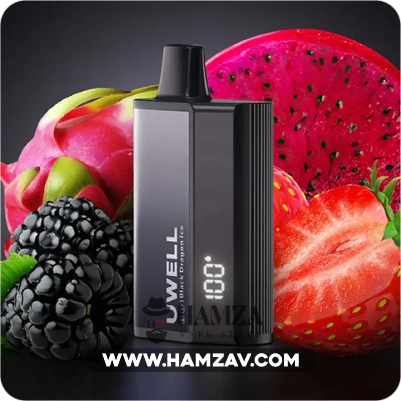 Uwell Disposable Dl8000 Puffs Black Dragon Ice - يوويل دي ال ٨٠٠٠ ديسبوزابل