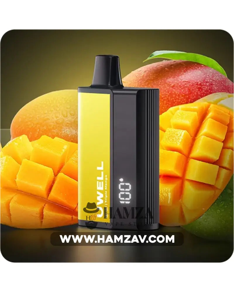 Uwell Disposable Dl8000 Puffs Triple Mango - يوويل دي ال ٨٠٠٠ ديسبوزابل مانجو