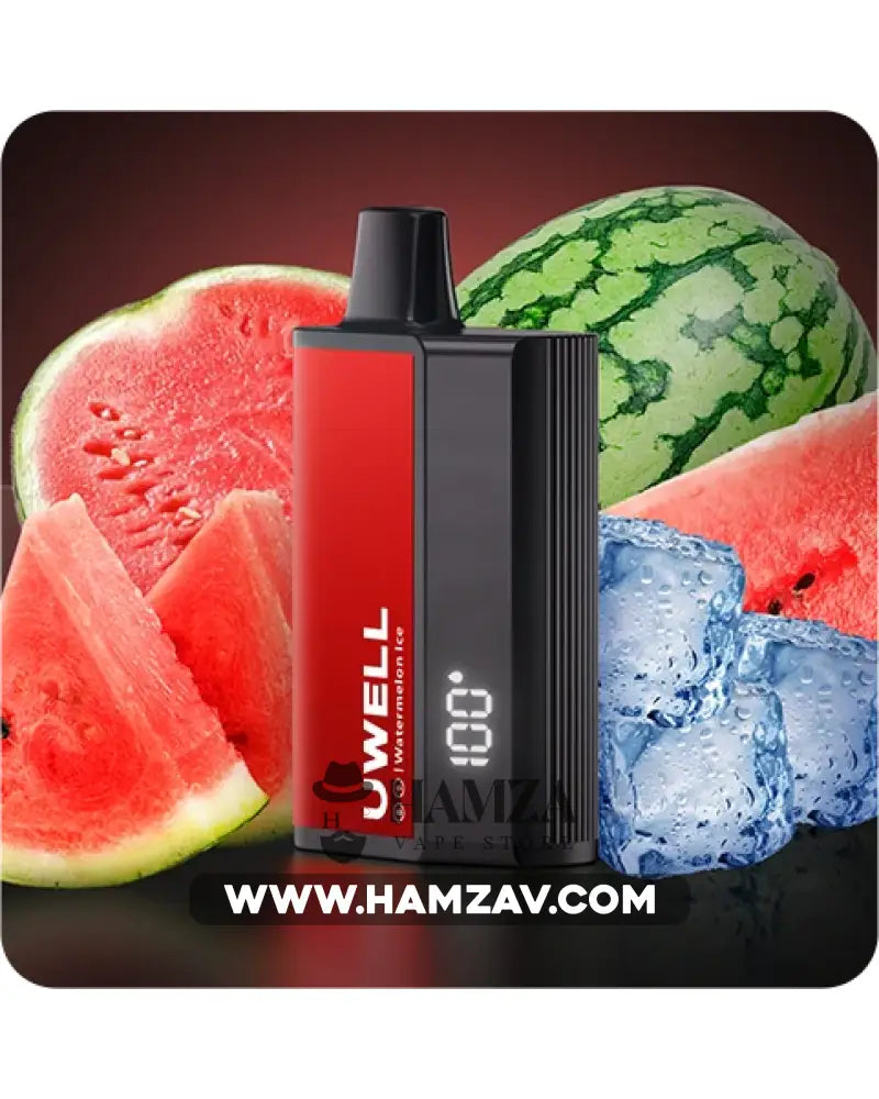 Uwell Disposable Dl8000 Puffs Watermelon Ice - يوويل دي ال ٨٠٠٠ ديسبوزابل بطيخ ساقع